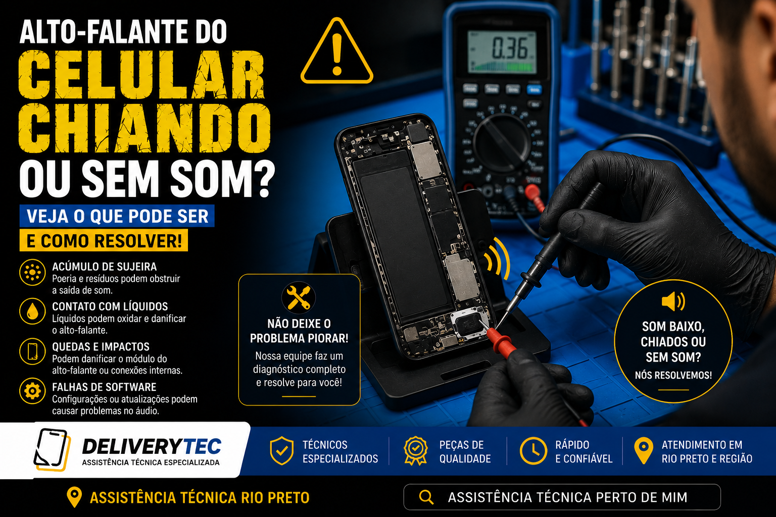 Alto-falante do celular chiando ou sem som? Veja o que pode ser