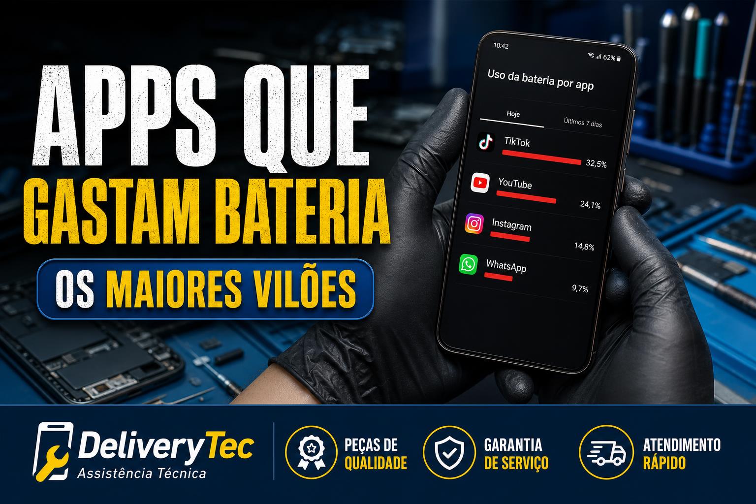 Apps que mais consomem bateria: os 10 maiores vilões