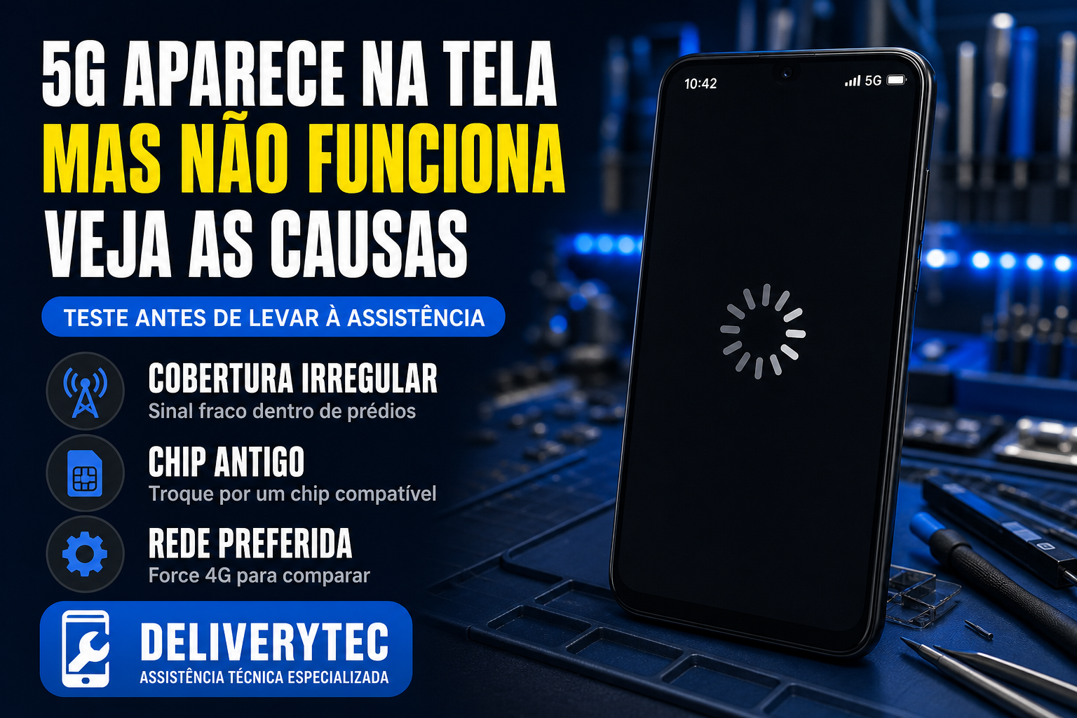 5G Aparece na Tela mas Não Funciona? Veja as Causas