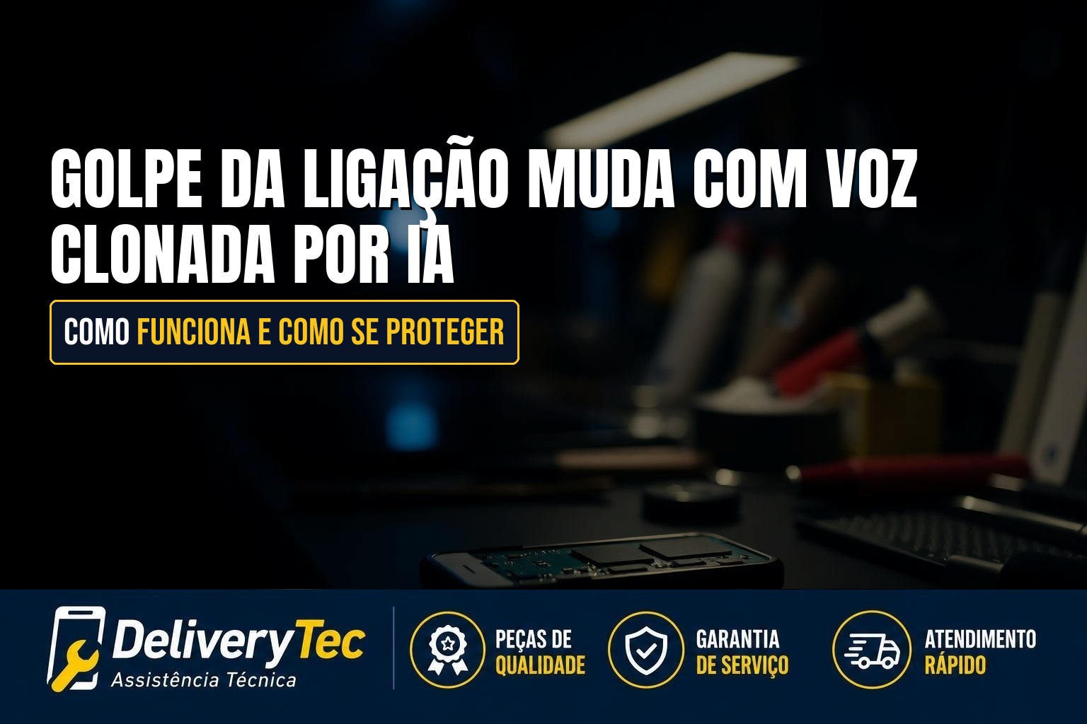 Golpe da Ligação Muda com Voz Clonada por IA: Como Funciona e Como se Proteger