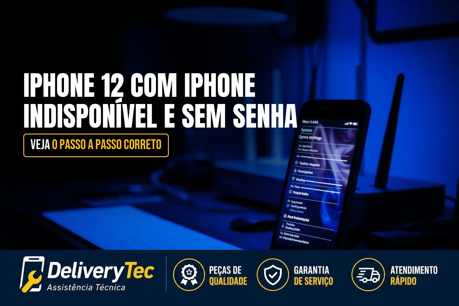 iPhone 12 com "iPhone Indisponível" e Sem Senha? O que Fazer