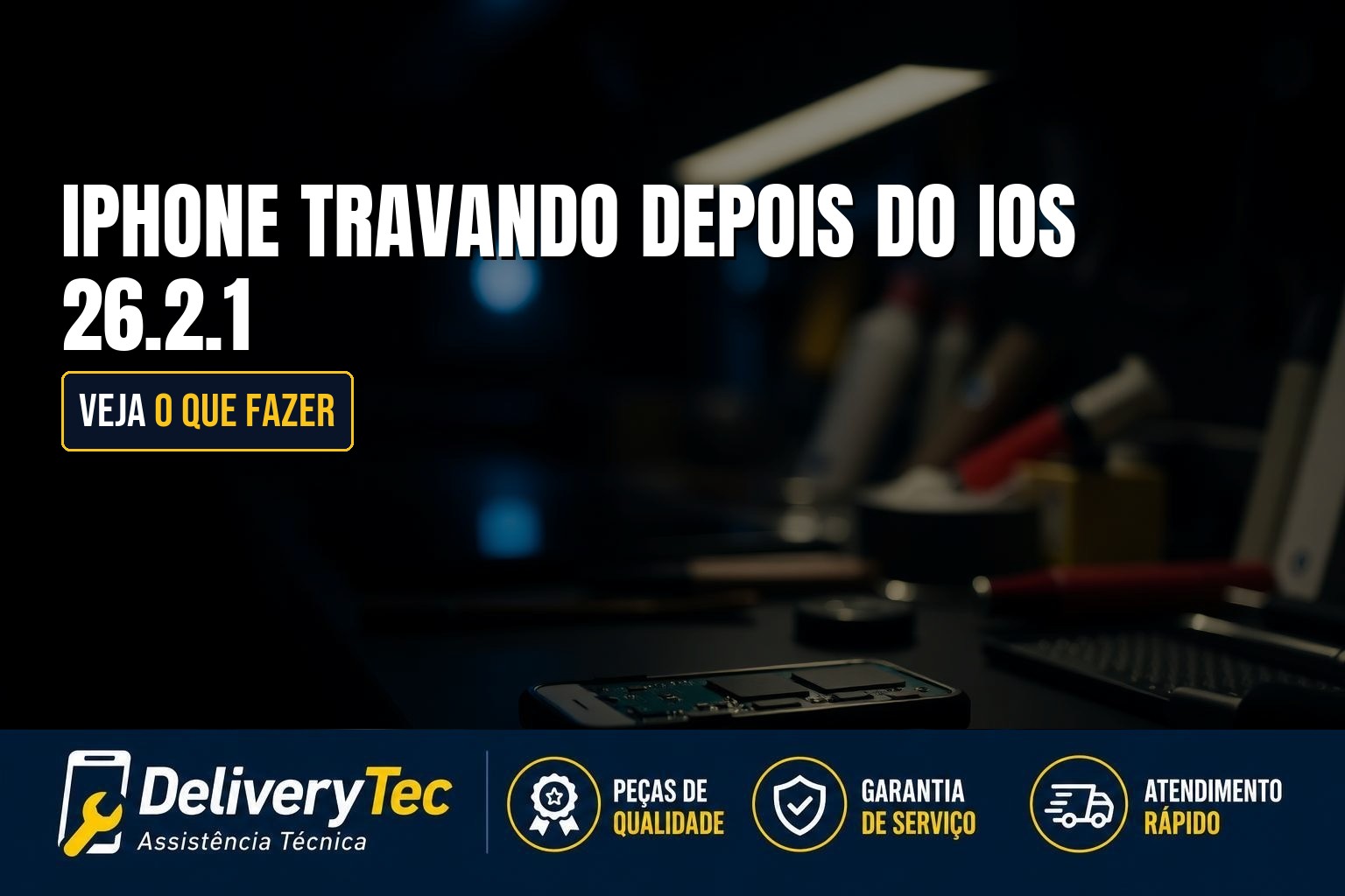 iPhone Travando Depois do iOS 26.2.1 e Sem Conseguir Voltar para Versão Anterior? Veja o que Fazer