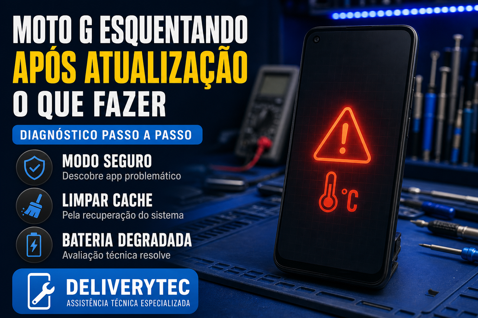 Moto G Esquentando, Travando ou com Bateria Ruim Após Atualização? Veja o Passo a Passo