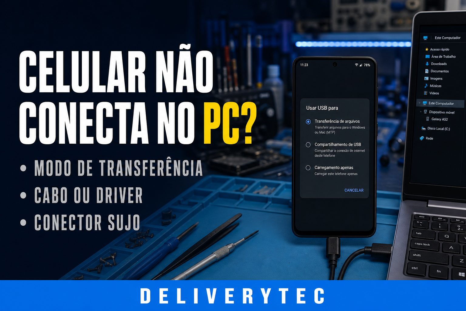 Celular Não Conecta no PC? Veja as Principais Causas e Como Resolver