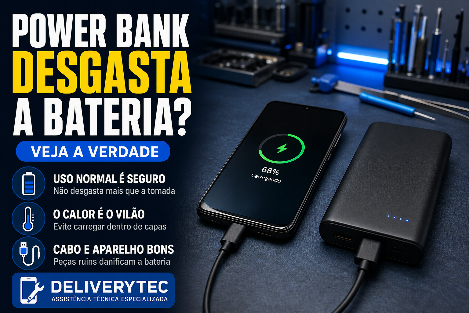 Power Bank Desgasta a Bateria do Celular? Veja a Verdade
