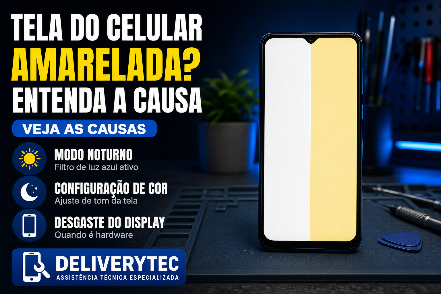 Tela do Celular Ficou Amarelada? Veja as Causas