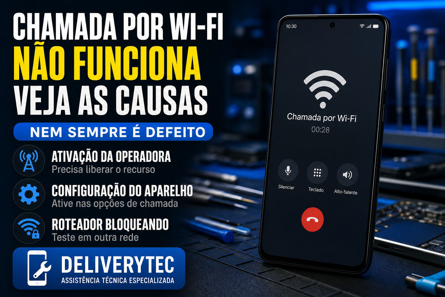 Chamada por Wi-Fi (VoWiFi) Não Funciona? Veja as Causas