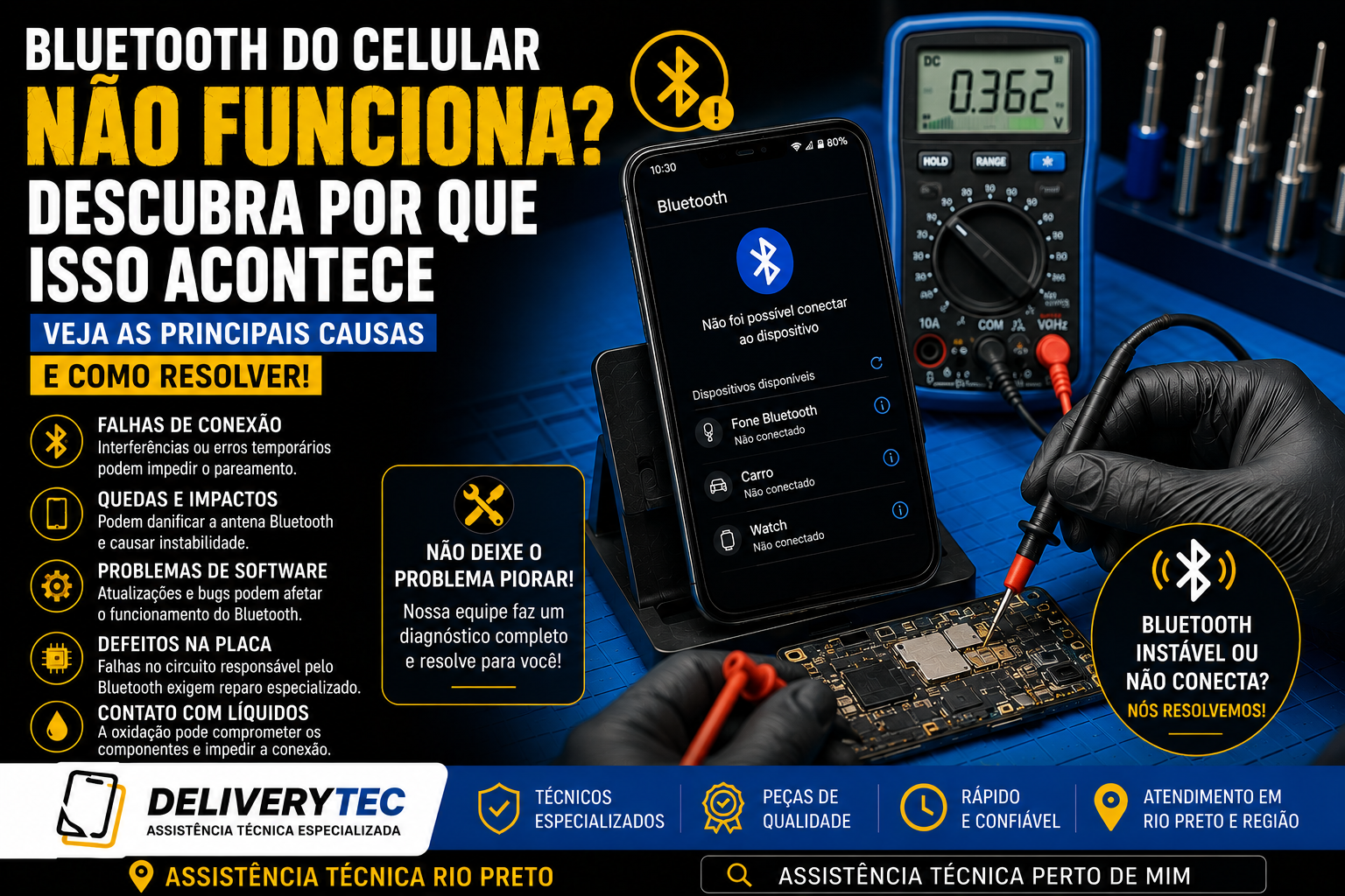 Bluetooth do celular não funciona? Descubra por que isso acontece