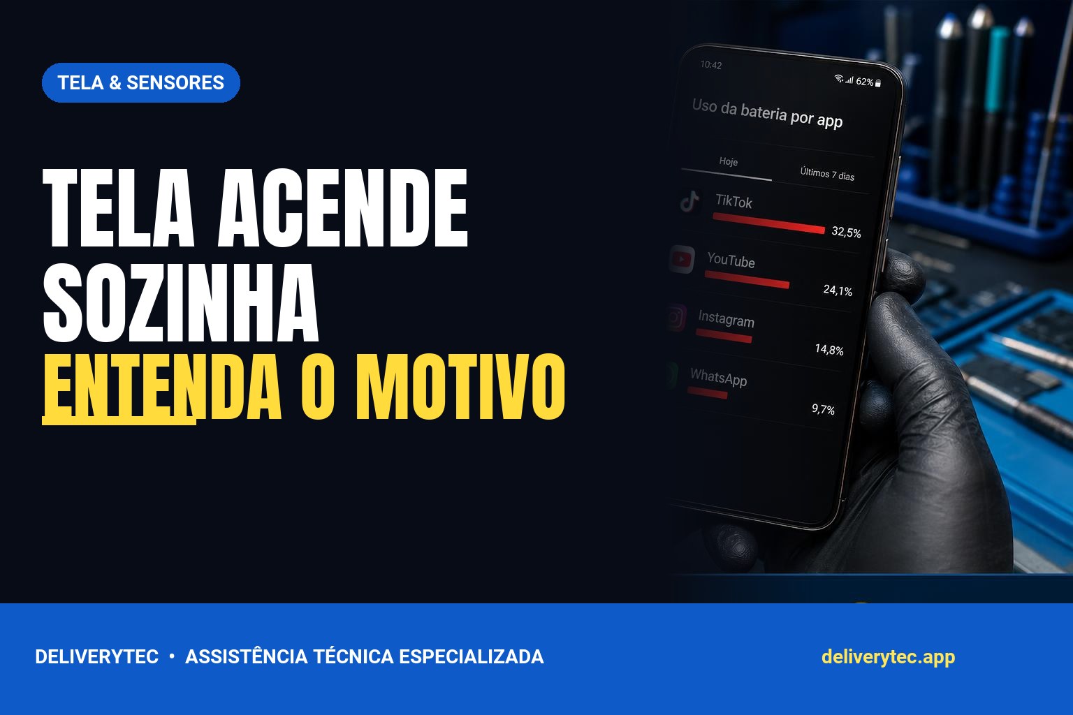 Celular acende a tela sozinho? Veja por que isso acontece