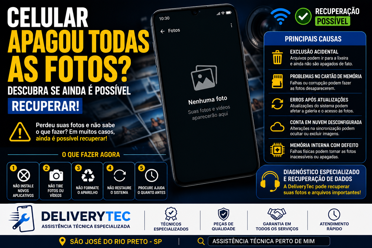 Celular apagou todas as fotos? Descubra se ainda é possível recuperar