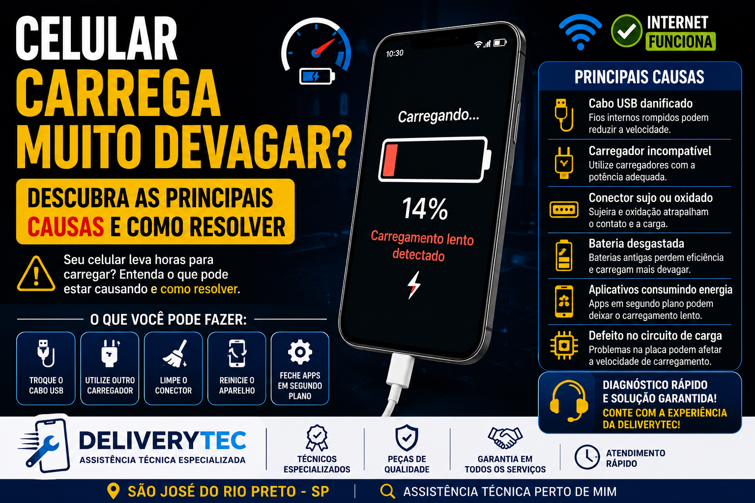 Celular carrega muito devagar? Descubra as principais causas e como resolver