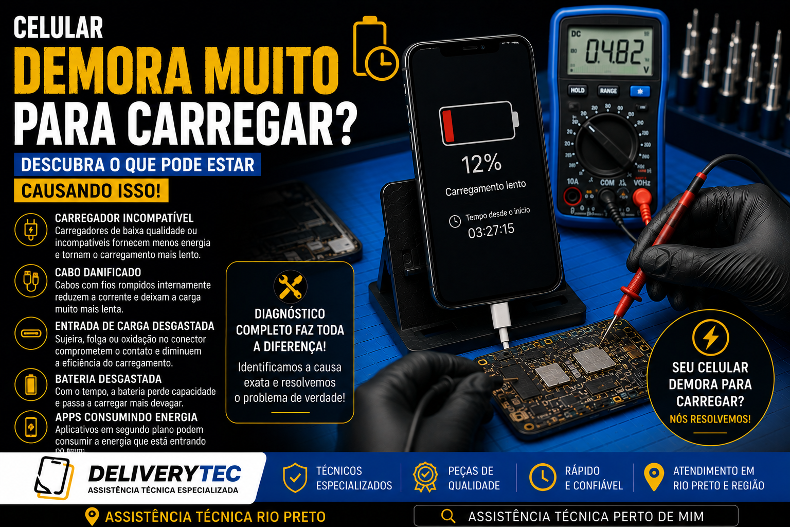 Celular demora muito para carregar? Descubra o que pode estar causando isso