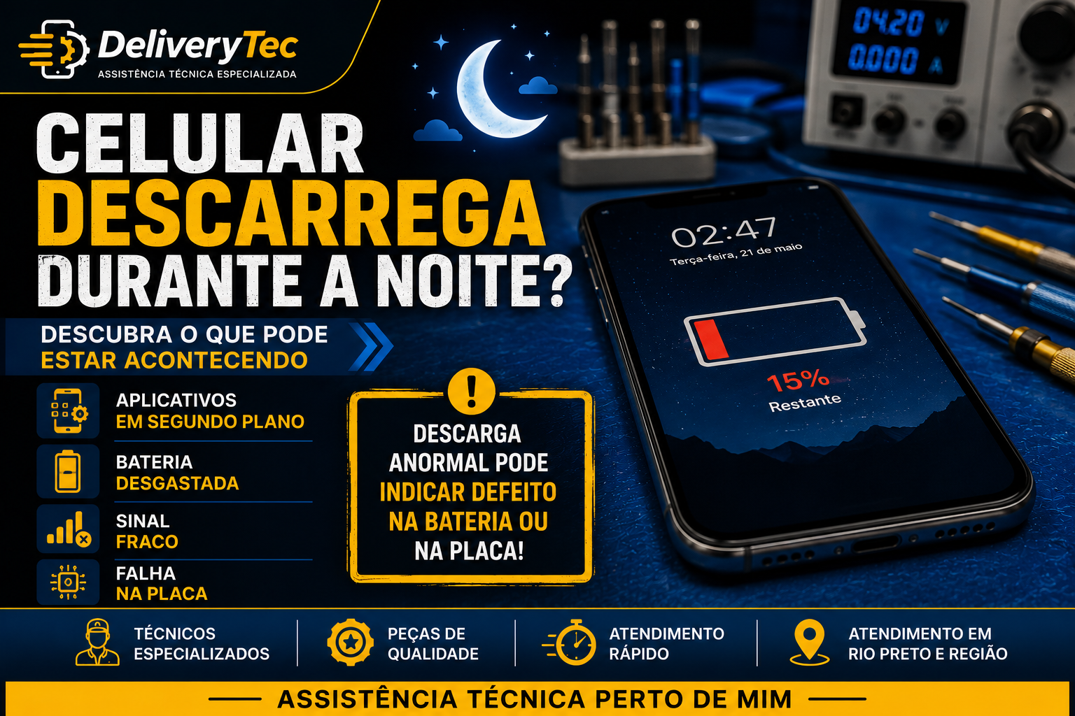 Celular descarrega durante a noite? Veja o que pode estar causando isso