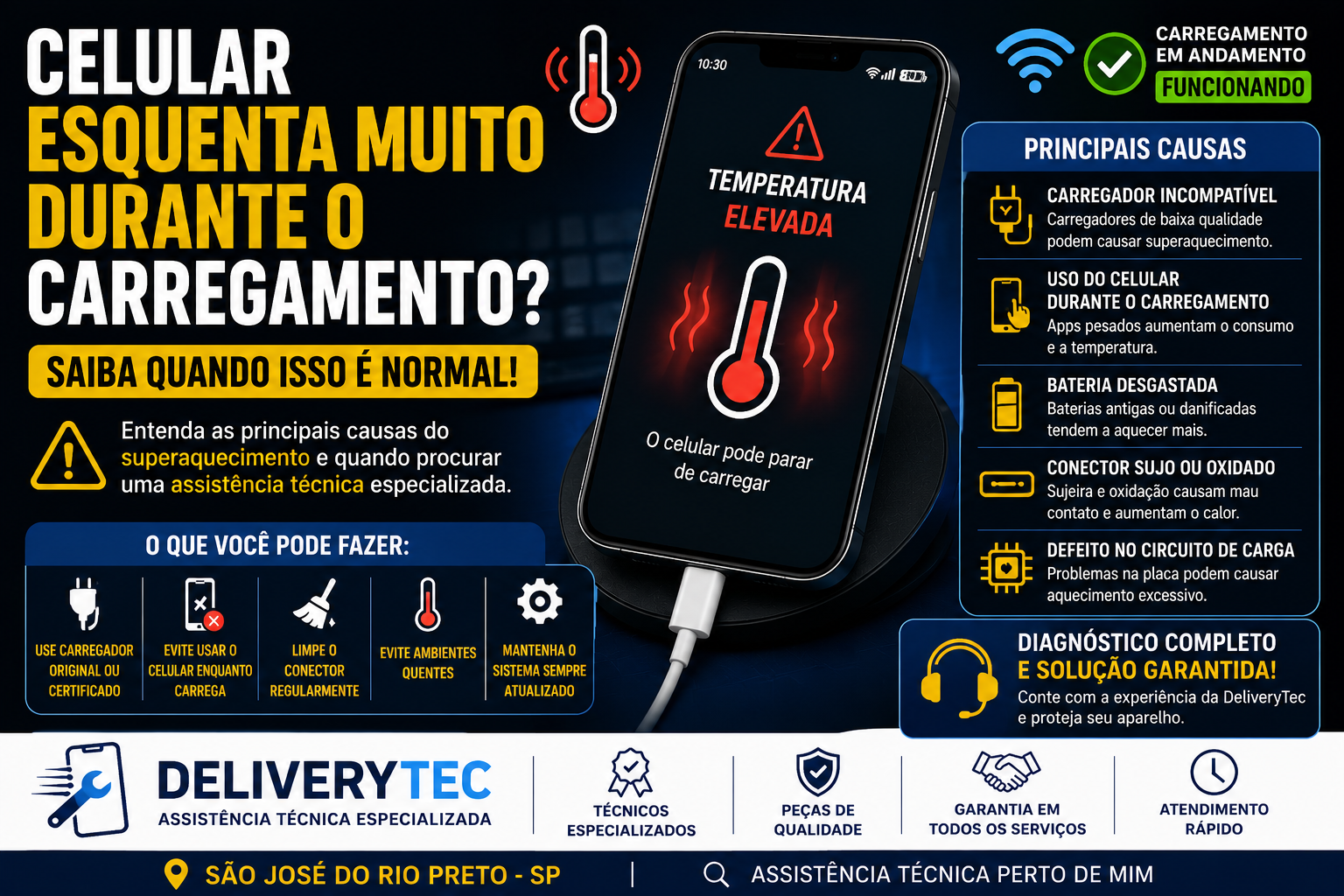 Celular esquenta muito durante o carregamento? Saiba quando isso é normal