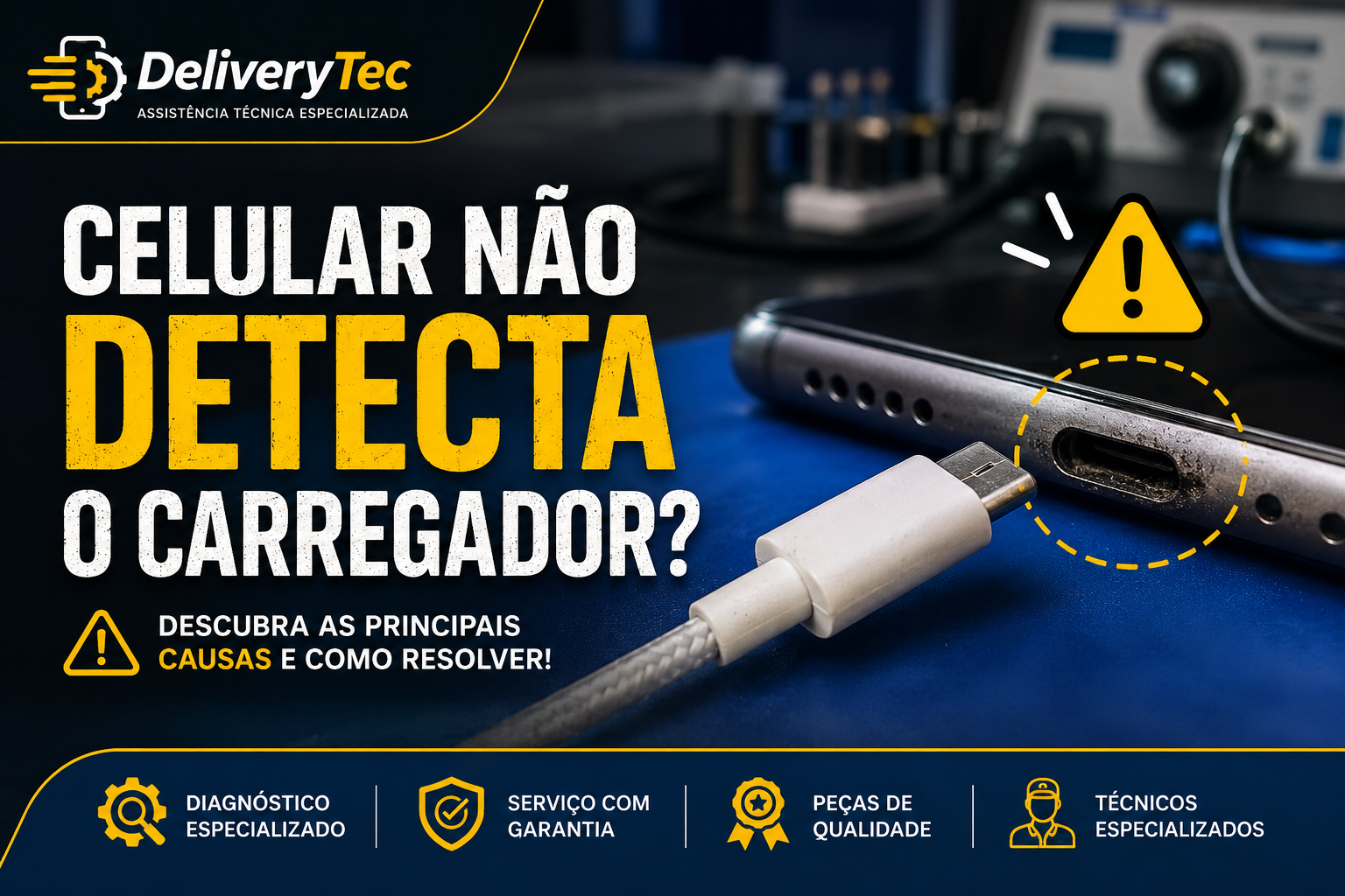 Celular não detecta o carregador? Descubra as principais causas