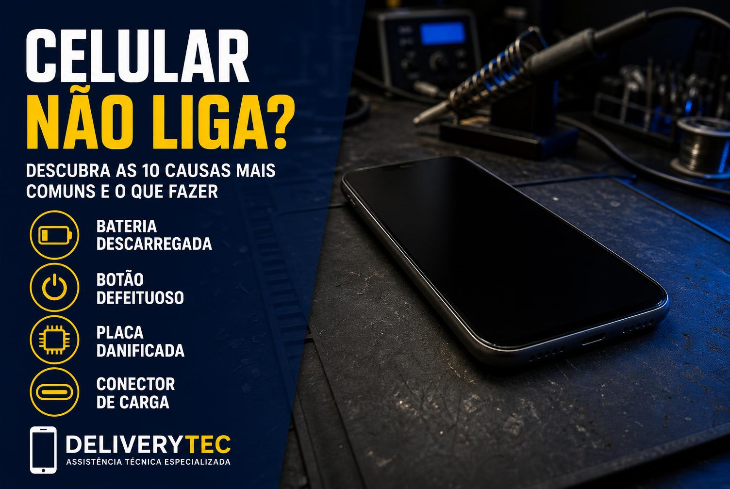 Celular não liga? 10 causas e o que fazer antes de levar na assistência