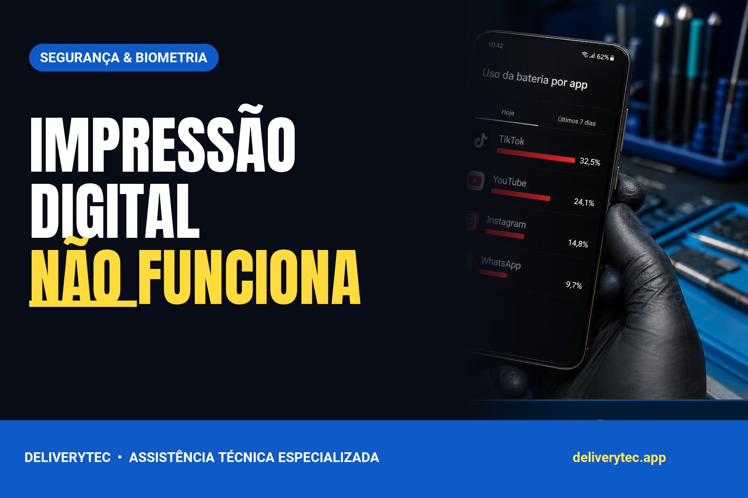 Celular não reconhece a impressão digital? Veja o que pode ser