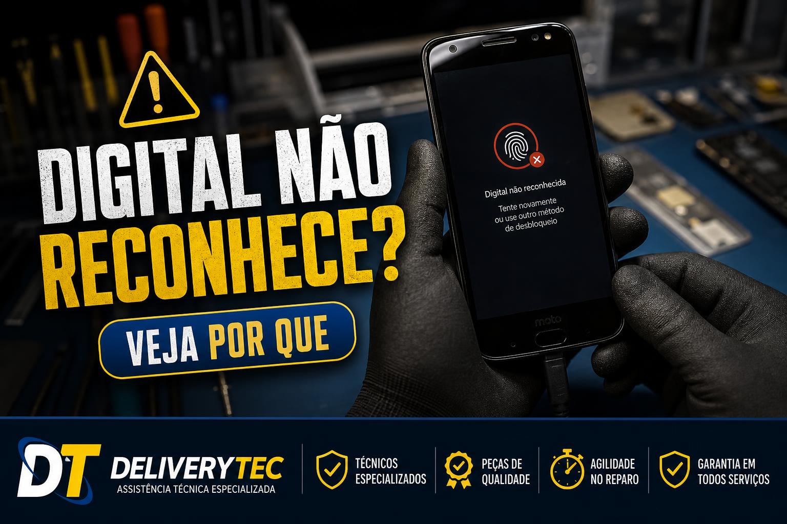 Celular não reconhece a impressão digital? Veja por que isso acontece