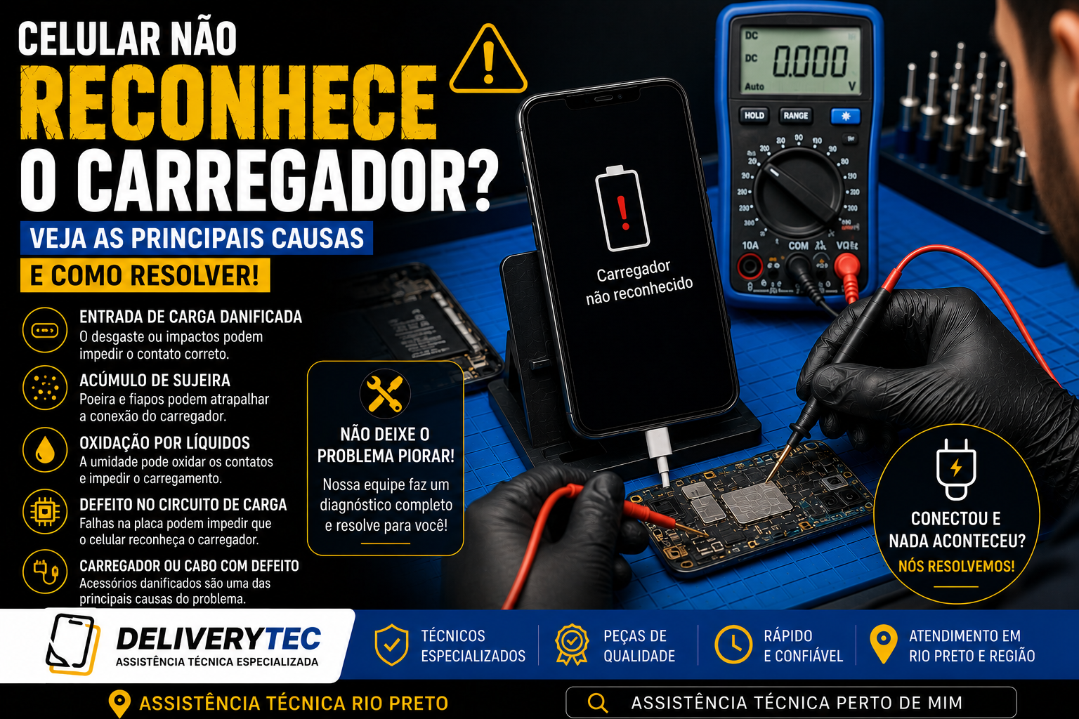 Celular não reconhece o carregador? Veja as principais causas