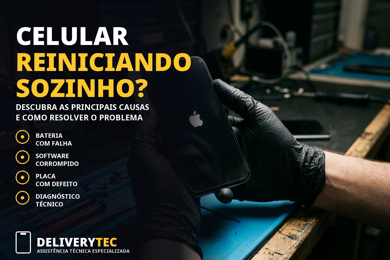 Celular reiniciando sozinho? Descubra as principais causas e como resolver