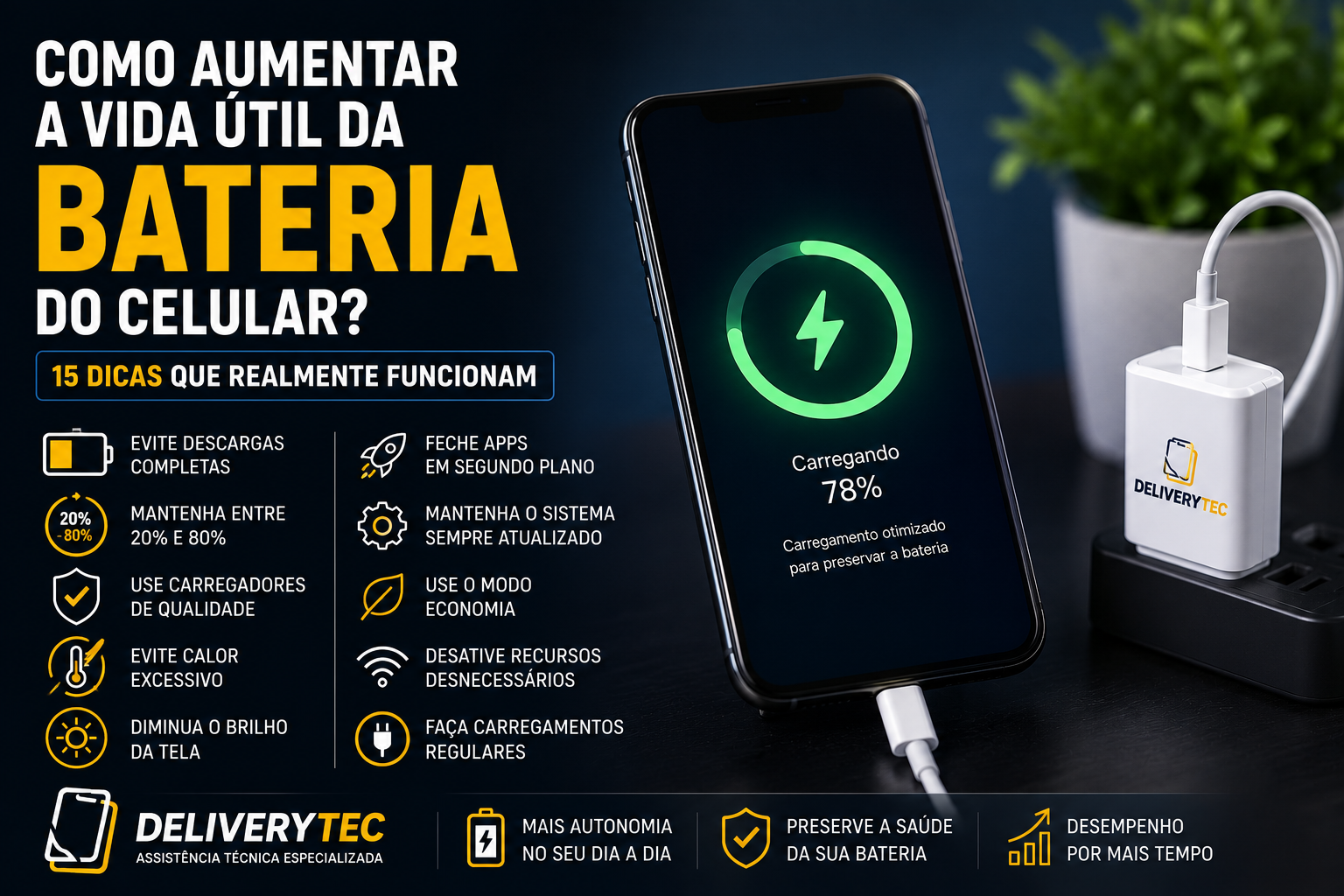 Como aumentar a vida útil da bateria do celular? 15 dicas que realmente funcionam