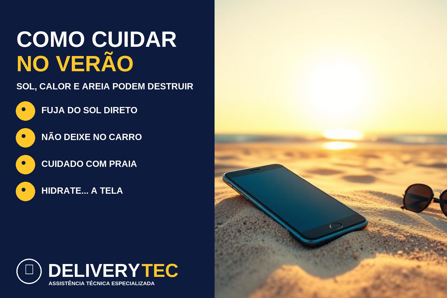 Como cuidar do celular no verão