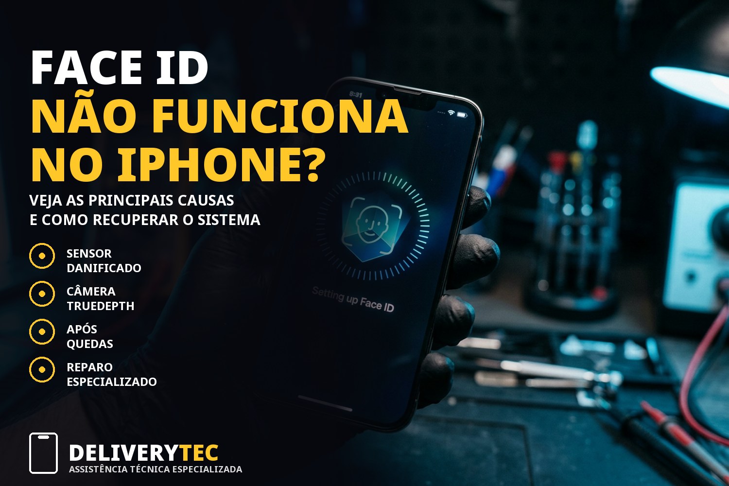 Face ID do iPhone não funciona? Descubra as principais causas e como resolver
