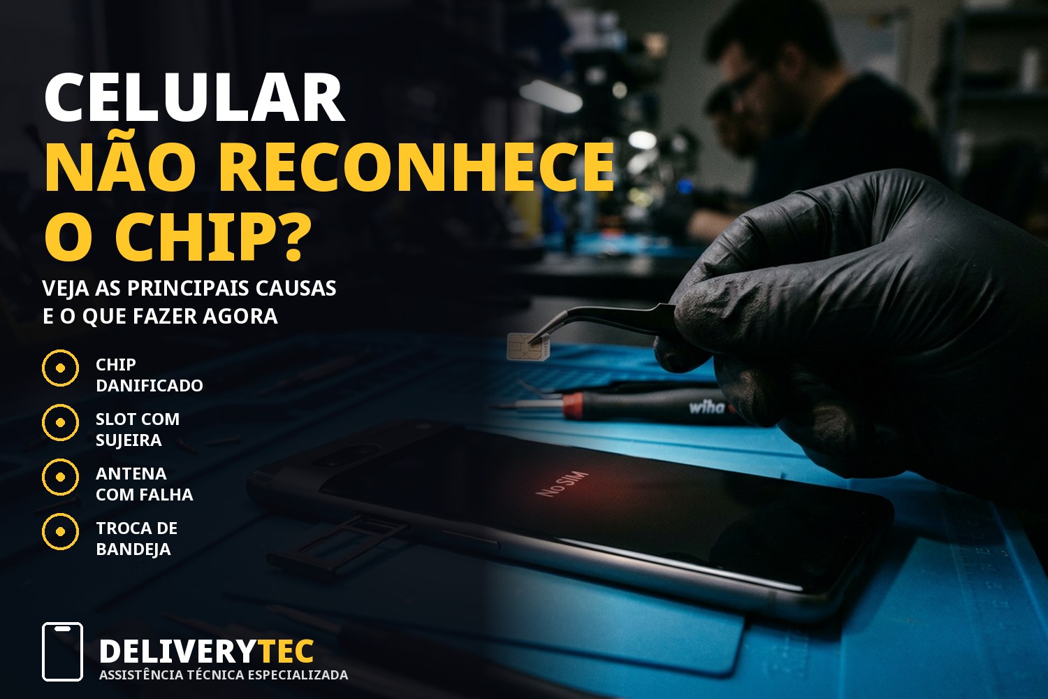 Meu celular não reconhece o chip. O que pode ser? Veja as principais causas