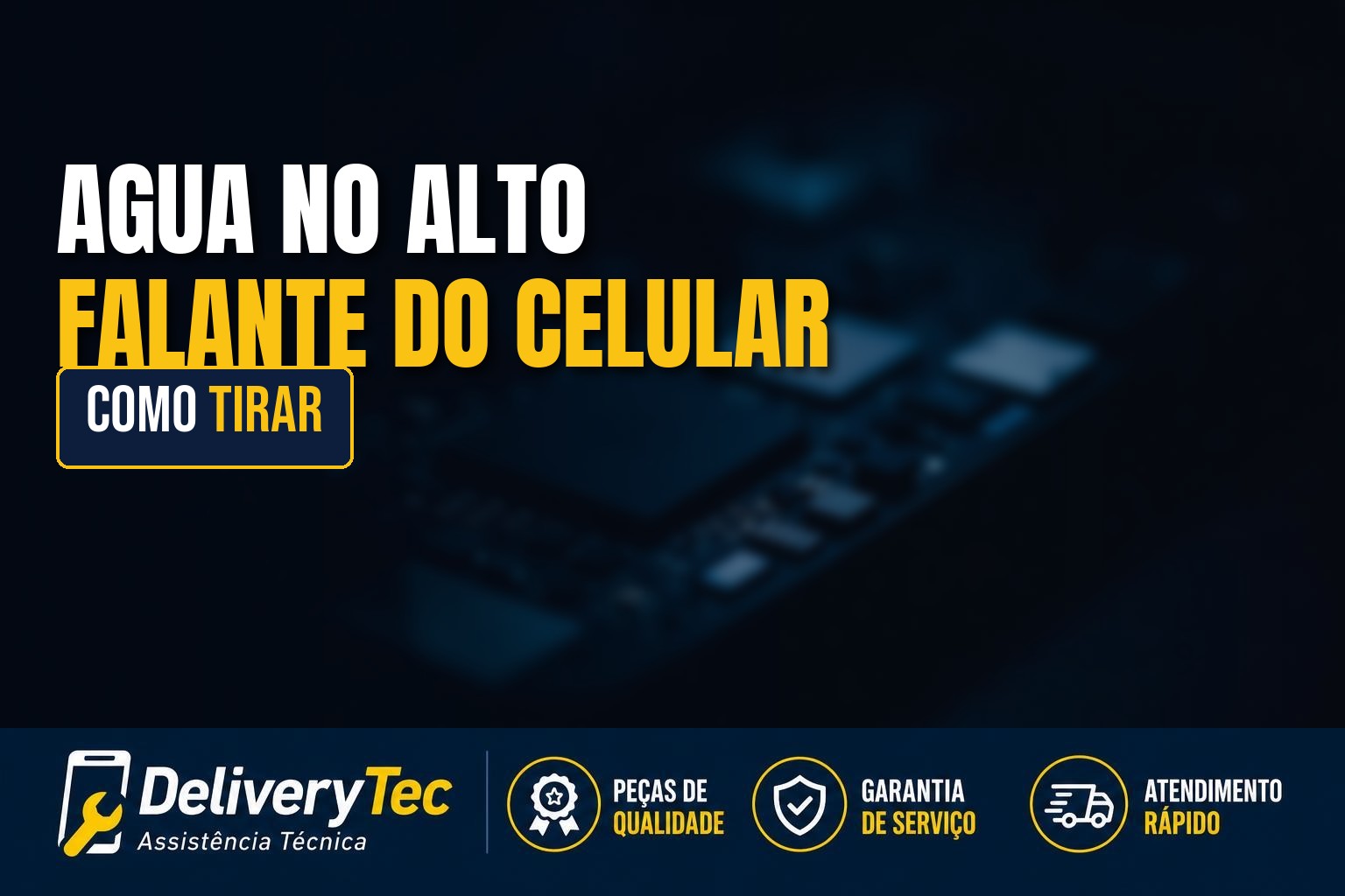 Como tirar água do alto-falante do celular com segurança
