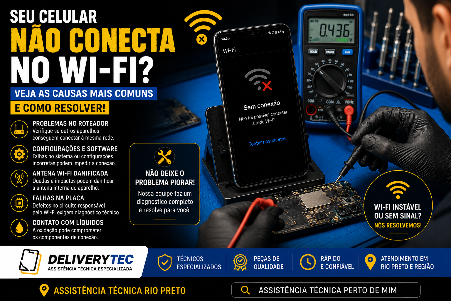 Seu celular não conecta no Wi-Fi? Veja as causas mais comuns e como resolver