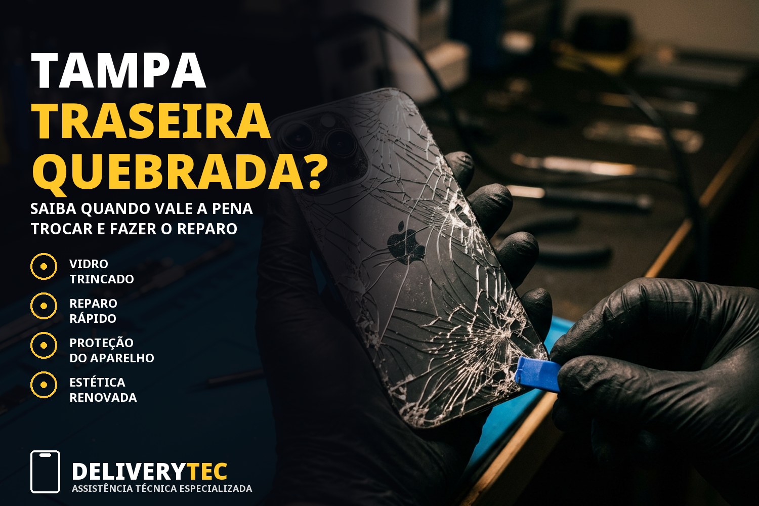 Trocar a tampa traseira do celular vale a pena? Descubra quando fazer o reparo