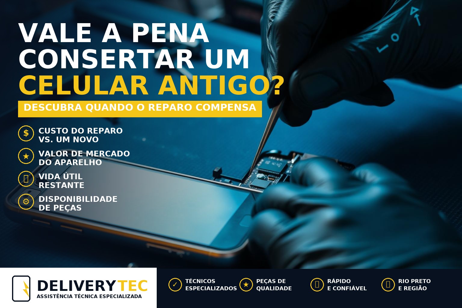 Vale a pena consertar um celular antigo? Descubra quando o reparo compensa